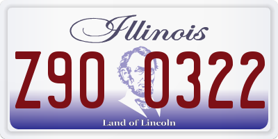 IL license plate Z900322