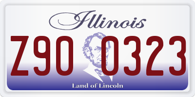 IL license plate Z900323