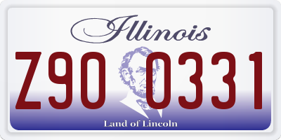 IL license plate Z900331