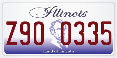 IL license plate Z900335