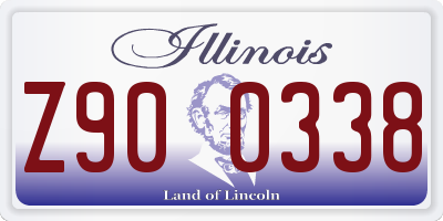IL license plate Z900338