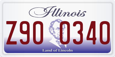 IL license plate Z900340