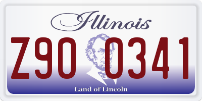 IL license plate Z900341