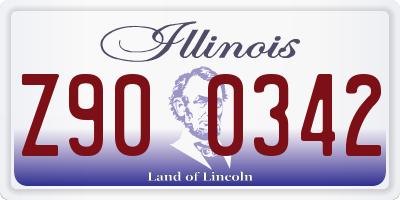 IL license plate Z900342