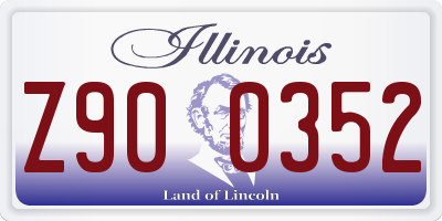 IL license plate Z900352