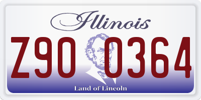 IL license plate Z900364