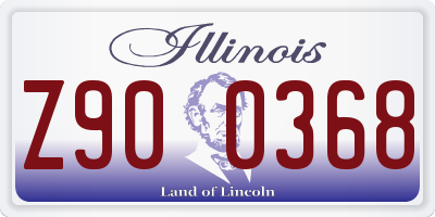IL license plate Z900368