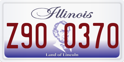 IL license plate Z900370