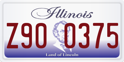 IL license plate Z900375