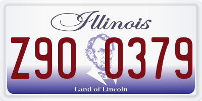 IL license plate Z900379
