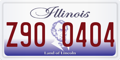 IL license plate Z900404
