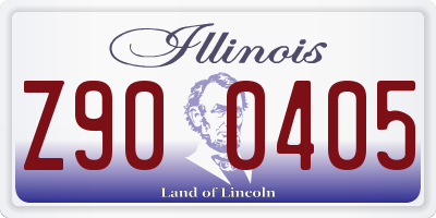 IL license plate Z900405