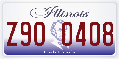 IL license plate Z900408
