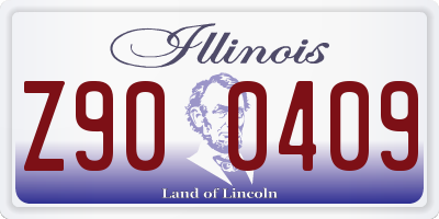 IL license plate Z900409