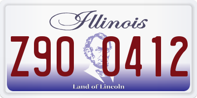 IL license plate Z900412