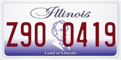 IL license plate Z900419