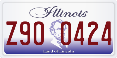 IL license plate Z900424