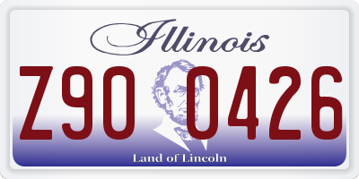 IL license plate Z900426