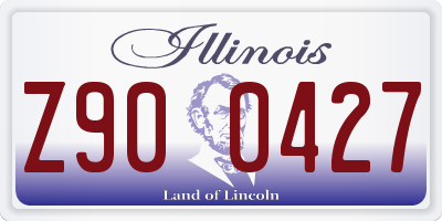 IL license plate Z900427