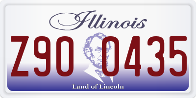 IL license plate Z900435