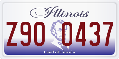 IL license plate Z900437