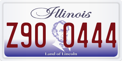 IL license plate Z900444