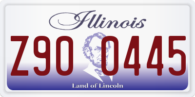 IL license plate Z900445