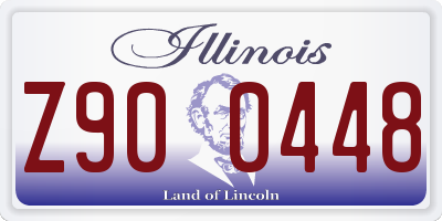IL license plate Z900448