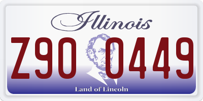 IL license plate Z900449