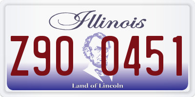 IL license plate Z900451