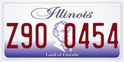 IL license plate Z900454