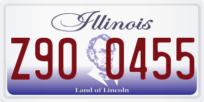 IL license plate Z900455