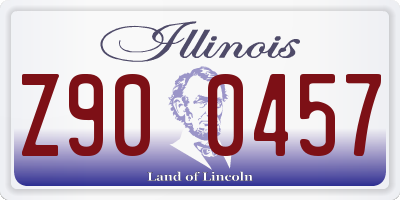 IL license plate Z900457