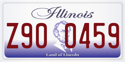 IL license plate Z900459