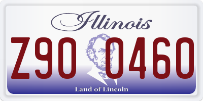 IL license plate Z900460