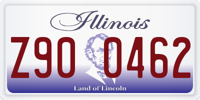 IL license plate Z900462