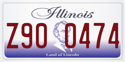 IL license plate Z900474