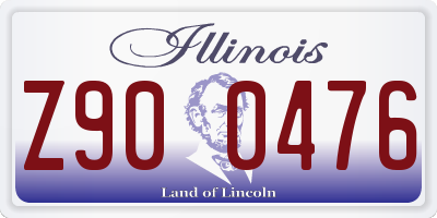 IL license plate Z900476