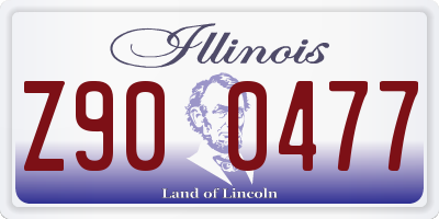 IL license plate Z900477