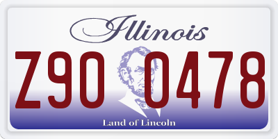 IL license plate Z900478