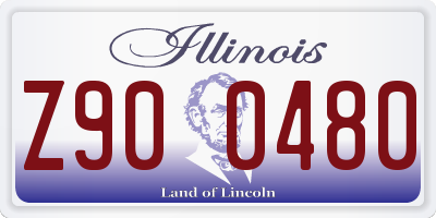 IL license plate Z900480