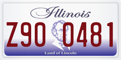 IL license plate Z900481