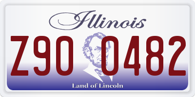 IL license plate Z900482