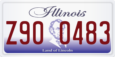 IL license plate Z900483