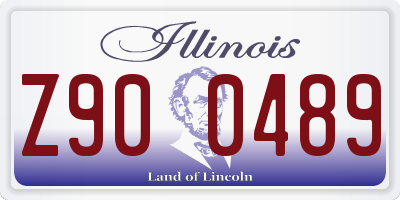 IL license plate Z900489