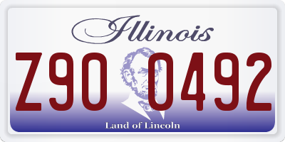 IL license plate Z900492