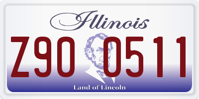 IL license plate Z900511