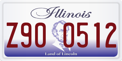 IL license plate Z900512
