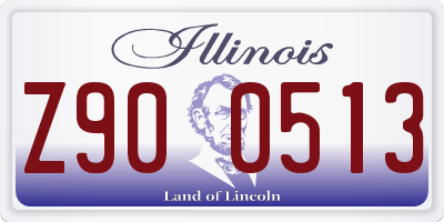 IL license plate Z900513