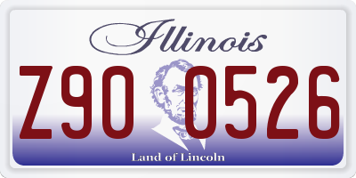 IL license plate Z900526